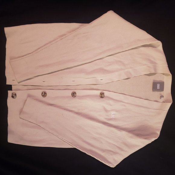 Kith White Ribbed Cardigan - Picture 3 of 3